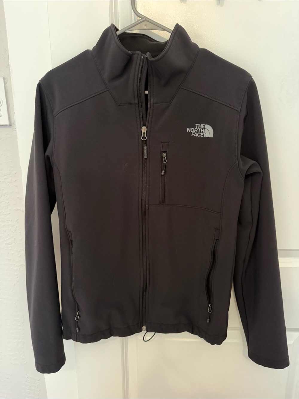 The North Face Black Softshell Zip-Up Jacket